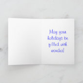 Jaguar Kitten Snowflake Kerstboom Wonderland Feestdagen Kaart (Binnen)