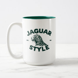 Jaguar koffiemok tweekleurige koffiemok