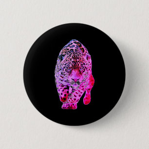 Jaguar Kunst T-shirt Ronde Button 5,7 Cm