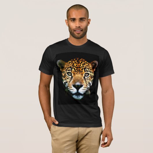 Jaguar kunstwerk t-shirt (Voorkant volledig)