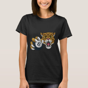 Jaguar Leopard Cheetah Pool Biljart LL Cartoon C T-shirt