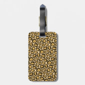 Jaguar Leopard Ribbon Bagagelabel (Achterkant verticaal)