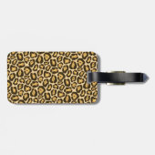 Jaguar Leopard Ribbon Bagagelabel (Achterkant horizontaal)