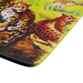 Jaguar Mam en Cubs die zich in Oerwoud verschuilen Snijplank (Hoek)