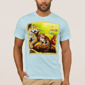 Jaguar Mam en Cubs die zich in Oerwoud verschuilen T-shirt (Voorkant)