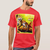 Jaguar Mam en Cubs die zich in Oerwoud verschuilen T-shirt (Voorkant)