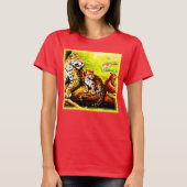 Jaguar Mam en Cubs die zich in Oerwoud verschuilen T-shirt (Voorkant)