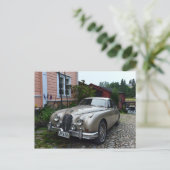 Jaguar Mark 2 in Porvoo, Finland Briefkaart (Staand voorkant)
