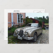 Jaguar Mark 2 in Porvoo, Finland Briefkaart (Voorkant / Achterkant)