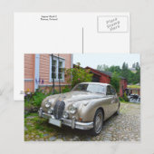Jaguar Mark 2 in Porvoo, Finland Briefkaart (Voorkant / Achterkant)