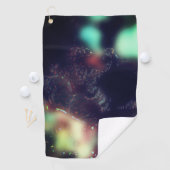 Jaguar met een donkerder effect en zachte kleurvlo golfhanddoek (Insitu)