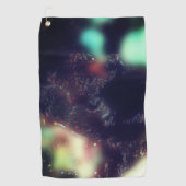 Jaguar met een donkerder effect en zachte kleurvlo golfhanddoek (Voorkant)