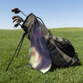 Jaguar met een donkerder effect en zachte kleurvlo golfhanddoek (Groen)