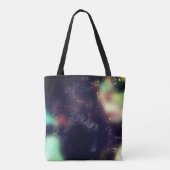 Jaguar met een donkerder effect en zachte kleurvlo tote bag (Achterkant)