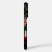 Jaguar met Kroon in Bloemen Schilderij Case-Mate iPhone Case (Achterkant / Rechts)