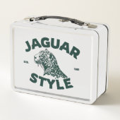 Jaguar Metalen Broodtrommel (Achterkant)