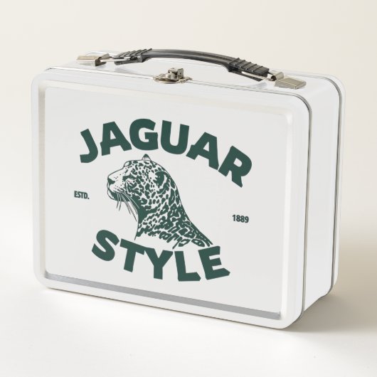 Jaguar Metalen Broodtrommel (Voorkant)