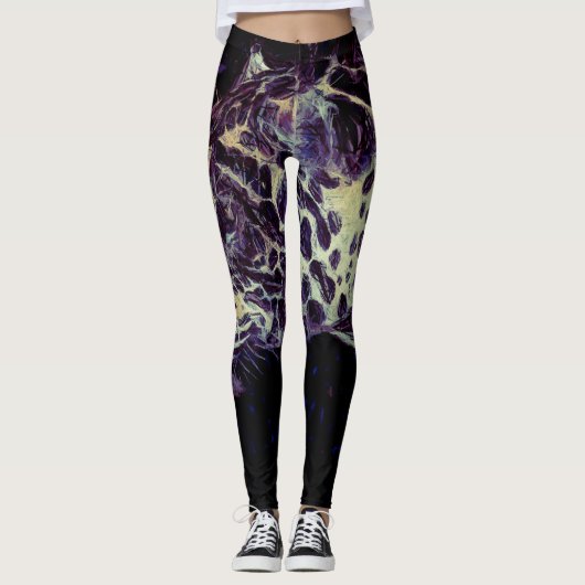 Jaguar Modern Paars Leggings (Voorkant)