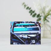 Jaguar-motor Briefkaart (Staand voorkant)
