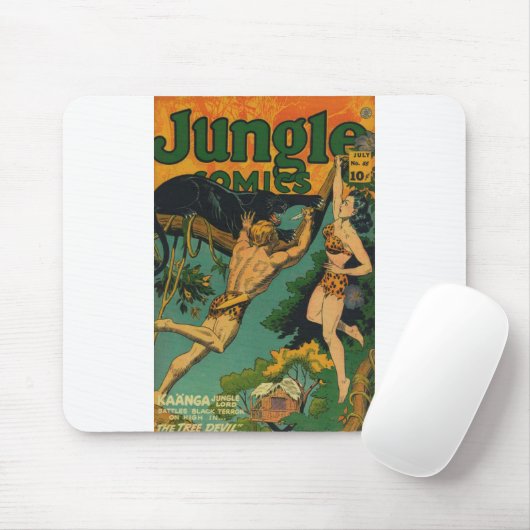 Jaguar - Oerwoud - Koning van het Oerwoud - Luipaa Muismat (Met muis)