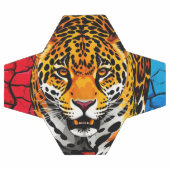 Jaguar op gebarsten aarde achtergrond voetbal (Enkel)