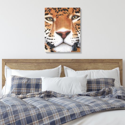 Jaguar Painting Canvas Afdruk (Insitu (Slaapkamer))