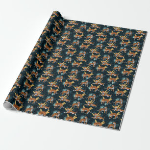 Jaguar Palms Naadloos  Patroon Cadeaupapier
