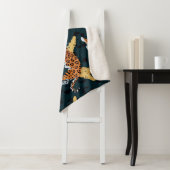 Jaguar Palms Naadloos  Patroon Sherpa Deken (In situ)