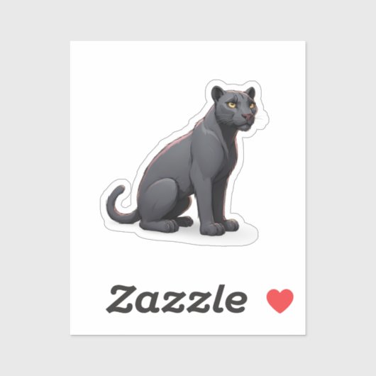 Jaguar-panter Sticker (Vel)