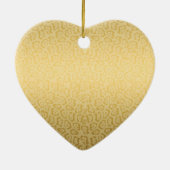 Jaguar Patroon Luxe Zwart en Goud Dierenprint Keramisch Ornament (Achterkant)