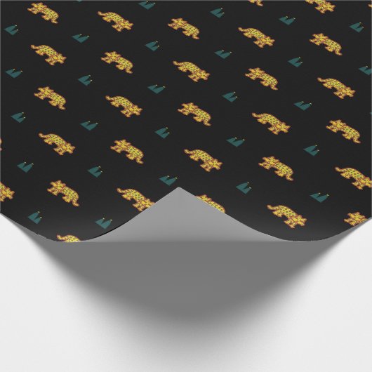 Jaguar pattern wrapping paper cadeaupapier (Hoek)