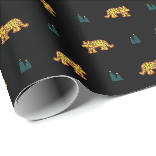 Jaguar pattern wrapping paper cadeaupapier (Rol Hoek)