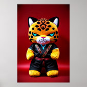 Jaguar plush speelgoed | AI Art. Poster (Voorkant)