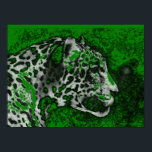 Jaguar Pop Art Poster<br><div class="desc">Jaguar Portrait Posters - Pop Art Jaguar Afbeelding - Grote wilde katten Prints - Hoofd van de Jaguar - Gezicht van Jaguar</div>