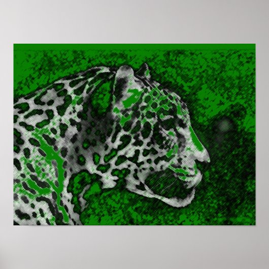 Jaguar Pop Art Poster (Voorkant)
