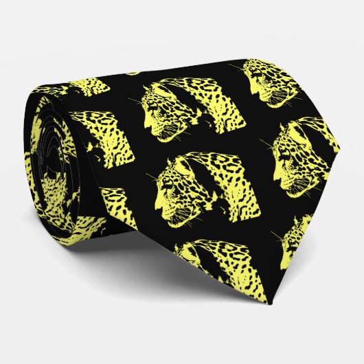 Jaguar Pop Art Stropdas (Opgerold)