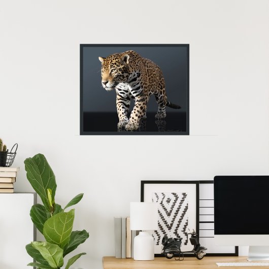 Jaguar Power Print -24x20 -andere formaten beschik (Thuiskantoor)