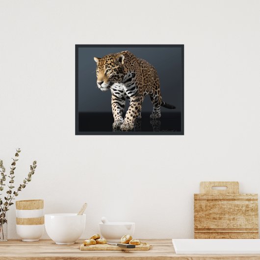 Jaguar Power Print -24x20 -andere formaten beschik (Keuken)