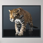 Jaguar Power Print -24x20 -andere formaten beschik (Voorkant)