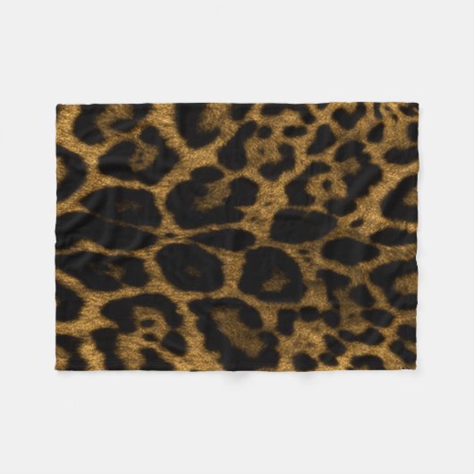 Jaguar Print Fleece Deken (Voorkant (Horizontaal))