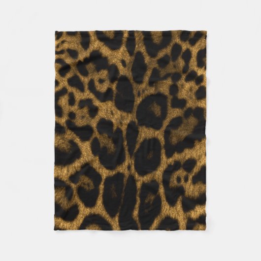 Jaguar Print Fleece Deken (Voorkant)