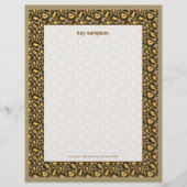 Jaguar print gepersonaliseerd briefhoofd (Voorkant)