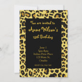Jaguar Print Girls Uitnodiging (Voorkant)