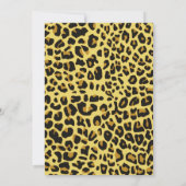 Jaguar Print Girls Uitnodiging (Achterkant)