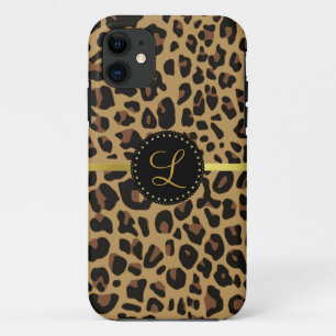 Jaguar Print Monogram iPhone 5 Hoesje