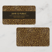 Jaguar Print Pattern Visitekaartje (Voorkant / Achterkant)