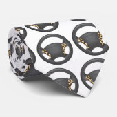 Jaguar Print Stropdas (Opgerold)