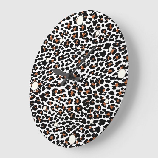 Jaguar Print wandklok (Hoek)
