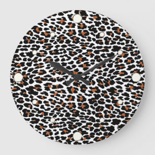 Jaguar Print wandklok