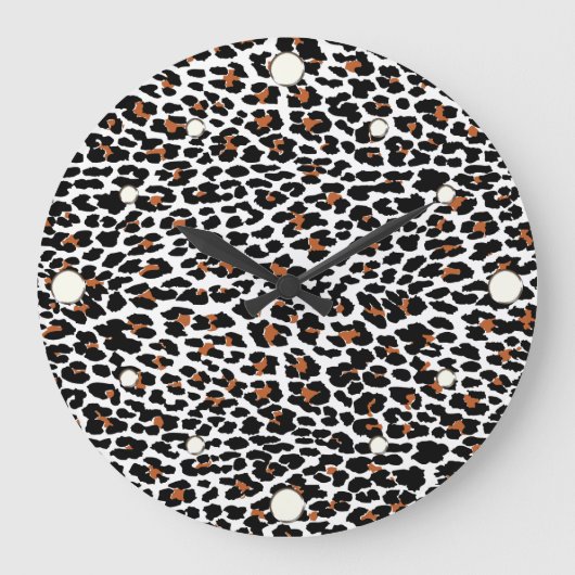 Jaguar Print wandklok (Voorkant)